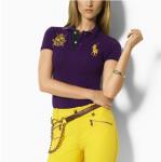 polo ralph lauren tee shirt de femmes couronne purple,polo tee shirt pas cher
